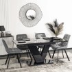 Mebel Elite Стіл Clark, розкладний, 120–160 см, чорний глянцевий, PM.DUBAJ/CZ/PL/S - Home Club, зображення 2
