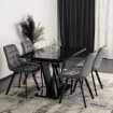 Mebel Elite Стіл Clark, розкладний, 120–160 см, чорний глянцевий, PM.DUBAJ/CZ/PL/S - Home Club, зображення 4