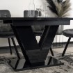 Mebel Elite Стіл Clark, розкладний, 120–160 см, чорний глянцевий, PM.DUBAJ/CZ/PL/S - Home Club, зображення 6
