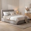Mebel Elite Кровать 140x200 «Марсилия» с ящиком для вещей, серая, ME.MARSYLIA/140/P/T/LOZZPOJ - Home Club, изображение 2