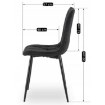 Mebel Elite Стілець Robin 2, чорний, ME.ROBIN2/CZ/T/K - Home Club, зображення 10