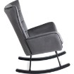 Mebel Elite Крісло-гойдалка Jackson, сіре велюрове, ME.JACKSON/P/V/FW - Home Club, зображення 4