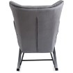 Mebel Elite Крісло-гойдалка Jackson, сіре велюрове, ME.JACKSON/P/V/FW - Home Club, зображення 5