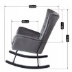 Mebel Elite Крісло-гойдалка Jackson, сіре велюрове, ME.JACKSON/P/V/FW - Home Club, зображення 7