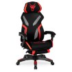 Mebel Elite Игровое вращающееся кресло Maximo, чёрно-красное, ME.MAXIMO/CZ/CZR/T/FO - Home Club