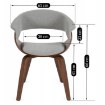 Mebel Elite Стул Gary 2, серый/орех, ME.GARY2/P/O/T/DG/K - Home Club, изображение 7