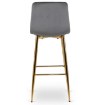 Mebel Elite Барный стул Ariel, серый, велюровый, ME.ARIEL/P/ZL/V/H - Home Club, изображение 6