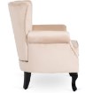 Mebel Elite Кресло Mallo, бежевое, велюровое, ME.MALLO/BZ/V/FW - Home Club, изображение 4