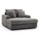 Mebel Elite Крісло для відпочинку Kobel, сіре плюшеве, ME.KOBEL/P/VP/FW - Home Club