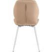 Mebel Elite Стул Lucky бежевого цвета с белыми ножками, велюровый, ME.LUCKY/BZ/B/V/K - Home Club, изображение 5