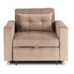 Mebel Elite Раскладной кресло Solor, бежевый велюр, ME.SOLOR2/BZ/V/FW - Home Club, изображение 3