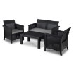 Mebel Elite Комплект садових меблів Brenta, чорний/сірий, ME.BRENTA/CZ/RT/OGR/ZES - Home Club