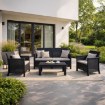 Mebel Elite Комплект садових меблів Brenta, чорний/сірий, ME.BRENTA/CZ/RT/OGR/ZES - Home Club, зображення 2
