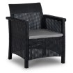 Mebel Elite Комплект садових меблів Brenta, чорний/сірий, ME.BRENTA/CZ/RT/OGR/ZES - Home Club, зображення 5