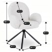 Mebel Elite Обертове крісло Musso, сіре, з тканини «букле», ME.MUSSO/P/CZ/TB/K - Home Club, зображення 9