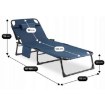 Mebel Elite Садовый шезлонг «Полевая кровать» Saturn, темно-синий, ME.SATURN/GR/T/LOZ - Home Club, изображение 12