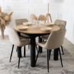 Mebel Elite Стул Chris, бежевый, велюровый, ME.CHRIS/BZ/CZ/V/K - Home Club, изображение 3