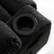 Mebel Elite Розкладне крісло з функцією масажу Box, чорне, з вельветової тканини, ME.BOX2/CZ/SZTR/FW - Home Club, зображення 17
