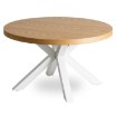 Mebel Elite Столик Lincoln, дуб золотистий/білий, ME.LINCOLN/D/B/L - Home Club