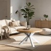 Mebel Elite Столик Lincoln, дуб золотистий/білий, ME.LINCOLN/D/B/L - Home Club, зображення 2