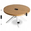 Mebel Elite Столик Lincoln, дуб золотистий/білий, ME.LINCOLN/D/B/L - Home Club, зображення 8