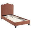 Mebel Elite Кровать 90x200 Crater Rude, тканевая, ME.CRATER/90/RD/T/LOZ - Home Club