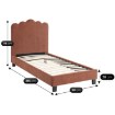 Mebel Elite Кровать 90x200 Crater Rude, тканевая, ME.CRATER/90/RD/T/LOZ - Home Club, изображение 3