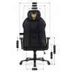 Mebel Elite Ігрове обертове крісло Nexon, чорне/жовте, ME.FURY/CZ/ZO/E/T/FO - Home Club, зображення 17
