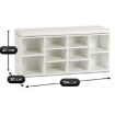 Mebel Elite Шкафчик для обуви Axel 104 см, белый, ME.AXEL/B/SZAFKBUT - Home Club, изображение 6