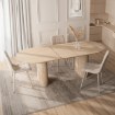 Mebel Elite Раздвижной стол Oval, 180–220 см, травертин, ME.OVAL/TRAW/S - Home Club, изображение 3