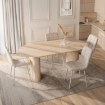 Mebel Elite Раздвижной стол Oval, 180–220 см, травертин, ME.OVAL/TRAW/S - Home Club, изображение 4