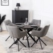 Mebel Elite Вращающееся кресло Peony, серое, букле, ME.PEONY/P/T/K - Home Club, изображение 3