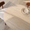 Mebel Elite Стіл Gianni, овальний, 180 см, травертин/горіх, ME.GIANNI/TRAW/O/S - Home Club, зображення 4