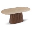 Mebel Elite Стіл Gianni, овальний, 180 см, травертин/горіх, ME.GIANNI/TRAW/O/S - Home Club, зображення 8