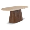 Mebel Elite Стіл Gianni, овальний, 180 см, травертин/горіх, ME.GIANNI/TRAW/O/S - Home Club, зображення 9