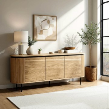 Mebel Elite Комод Beck 160 см, трёхдверный, дуб, ME.BECK/D/KOM160 - Home Club