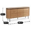 Mebel Elite Комода Beck 160 см, тридверна, дуб, ME.BECK/D/KOM160 - Home Club, зображення 6