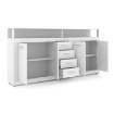 Mebel Elite Комод Blago 190 см, білий, W.LUNA/B/KOM4D4S - Home Club, зображення 3