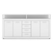 Mebel Elite Комод Blago 190 см, білий, W.LUNA/B/KOM4D4S - Home Club, зображення 4