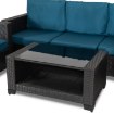Mebel Elite Комплект садовой мебели Olympia, серый/темно-синий, ME.OLYMPIA/CBR/RT/OGR/ZES - Home Club, изображение 7