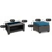 Mebel Elite Комплект садовой мебели Olympia, серый/темно-синий, ME.OLYMPIA/CBR/RT/OGR/ZES - Home Club, изображение 14