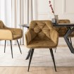 Mebel Elite Стул Modesto, горчичного цвета, велюровый, ME.MODESTO/BR/CZ/V/K - Home Club, изображение 2