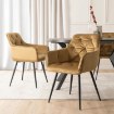 Mebel Elite Стул Modesto, горчичного цвета, велюровый, ME.MODESTO/BR/CZ/V/K - Home Club, изображение 3