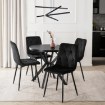 Mebel Elite Стол Dorian, раскладной, 80–160 см, черный, ME.DORIAN/CZ/S - Home Club, изображение 2