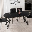Mebel Elite Стол Dorian, раскладной, 80–160 см, черный, ME.DORIAN/CZ/S - Home Club, изображение 4