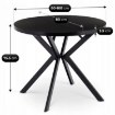 Mebel Elite Стол Dorian, раскладной, 80–160 см, черный, ME.DORIAN/CZ/S - Home Club, изображение 11