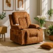 Mebel Elite Раскладной массажный кресло Box, коричневый велюр, ME.BOX/BR/V/FW - Home Club, изображение 2