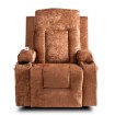 Mebel Elite Раскладной массажный кресло Box, коричневый велюр, ME.BOX/BR/V/FW - Home Club, изображение 3