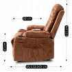 Mebel Elite Раскладной массажный кресло Box, коричневый велюр, ME.BOX/BR/V/FW - Home Club, изображение 14