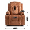 Mebel Elite Раскладной массажный кресло Box, коричневый велюр, ME.BOX/BR/V/FW - Home Club, изображение 15